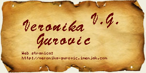 Veronika Gurović vizit kartica